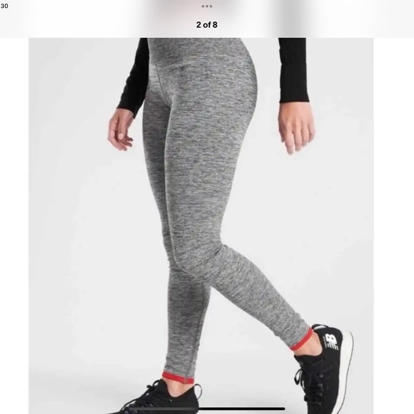 Athleta Andes High Rise Seamless Tights Gray - Picture 2 of 5